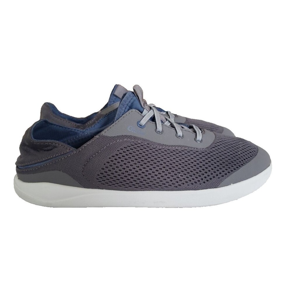 Olukai Moku Pae Mesh Gray Slip On Comfort Shoes Sneakers Men's Size 9.5